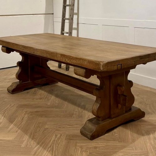 French Oak Extendable Farmhouse Dining Table 