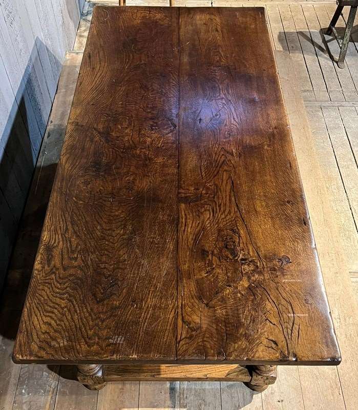 2 Plank Oak Farmhouse Table Lovely Colour & Patina-sussex-antiques-and-interiors-85e58991-9617-4fec-aa12-9aa26b550a56-main-638364413362033818.jpeg