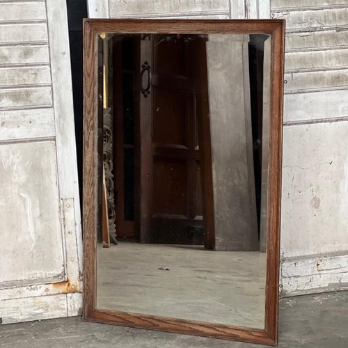 Larger French Oak Wall Mirror