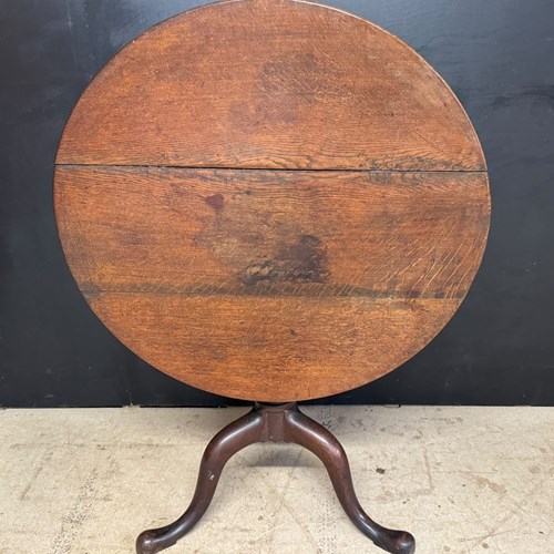 Georgian Oak Tilt Top Table 