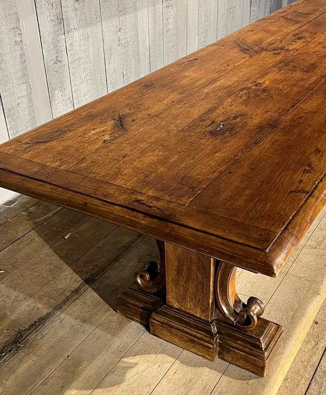 Magnificent Huge Walnut Dining Table-sussex-antiques-and-interiors-df109568-74cf-4e4f-9545-990be58380bc-main-638374097863679492.jpeg