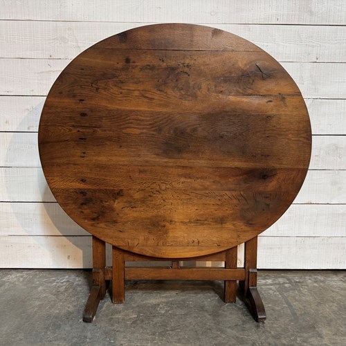 Antique French Wine Tasting Table 