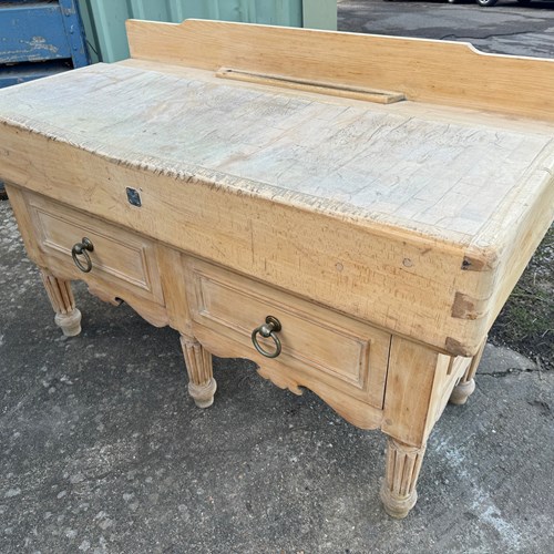 Large French Butchers Block