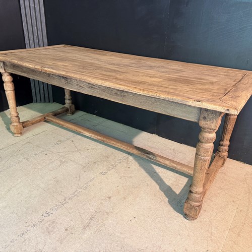 French Oak Farmhouse Dining Table 