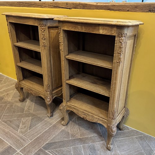 Pretty Pair French Oak Shelves