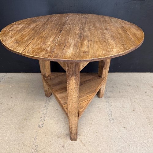Antique Pine Cricket Table