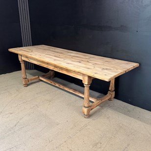 Larger Pine Farmhouse Dining Table ...
