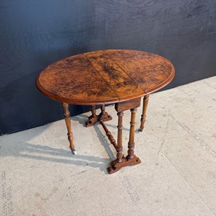 Rare Burr Walnut Miniature Sutherla...