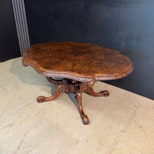 Fine Burr Walnut Centre Table