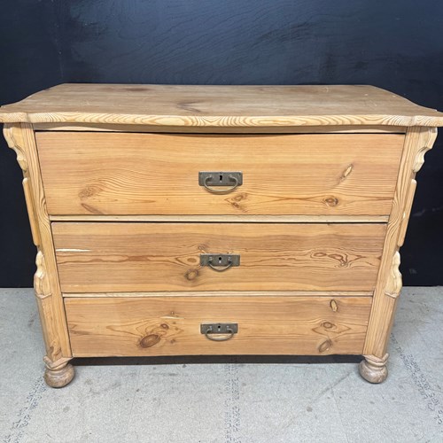 Pine 3 Drawer Chest Of Drawers