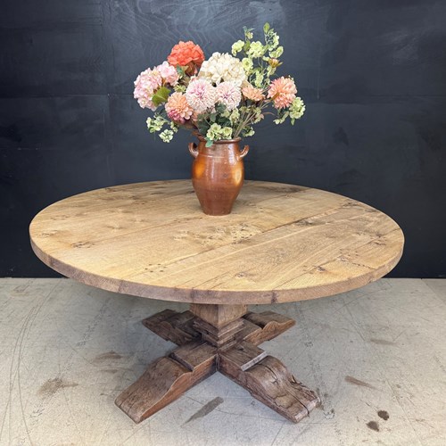 Characterful Round Farmhouse Dining Table 