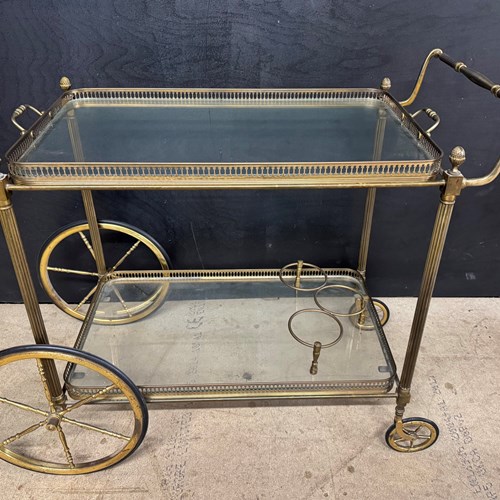 French Brass Cocktail Trolley