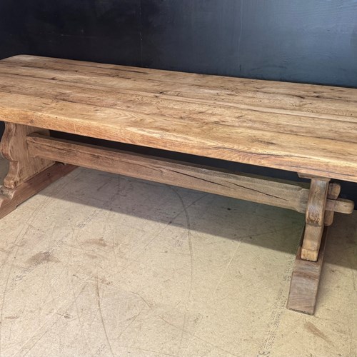 Large Oak Characterful Farmhouse Dining Table 
