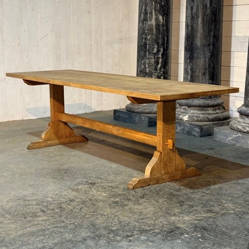 Longer French Oak Farmhouse Dining Table 