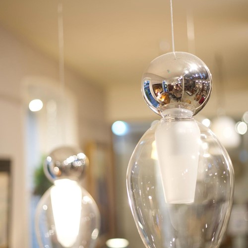 Italian blown glass Ghost pendant lights