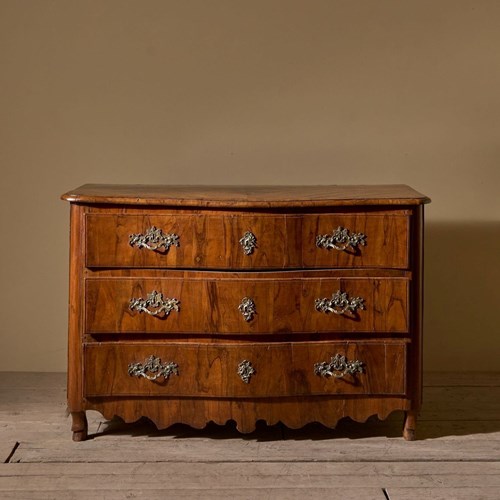 Rare 18Th Century Maltese Olive Wood Chest Of Drawers