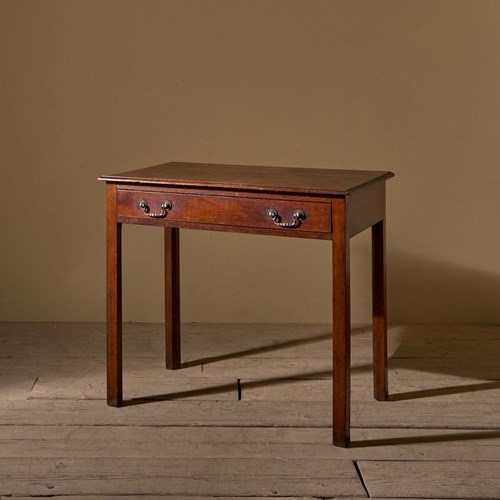 18Th Century Oak Single Drawer Side Table - 1
