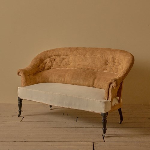Napoleon III Curved Back French Sofa