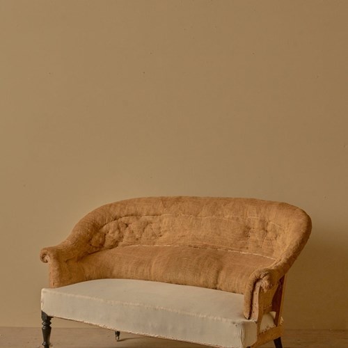 Napoleon III Curved Back French Sofa