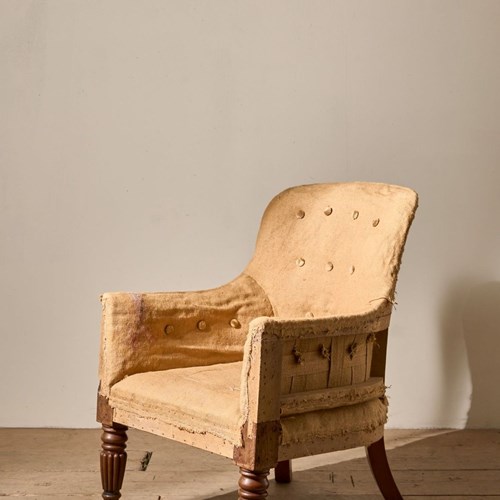 Early Victorian Country House Armchair In The Manner Of Gillows