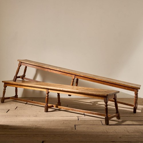 Pair Of 19Th Century English Oak Benches