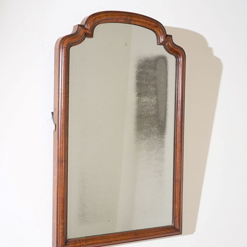Large 18Th Century Walnut Framed Mirror