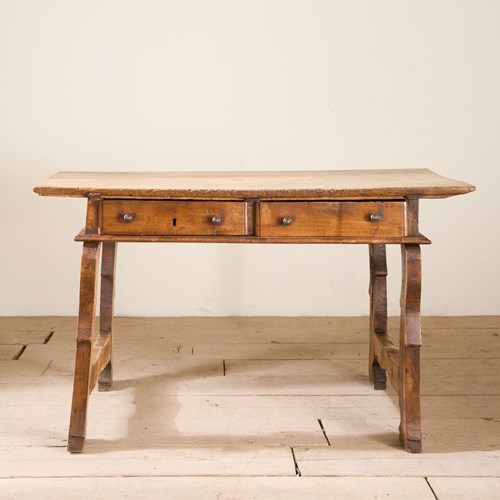 18Th Century Spanish Single Plank Walnut Table