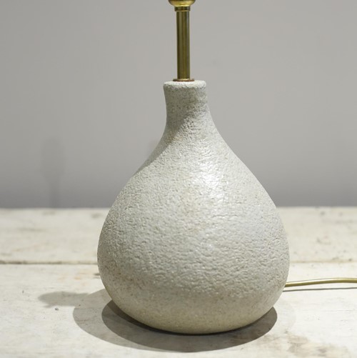 Studio pottery lamp Mottled fig