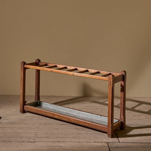Long 19Th Century Pine Stick Stand