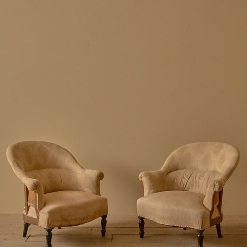 Pair Of Napoleon III Tub Chairs