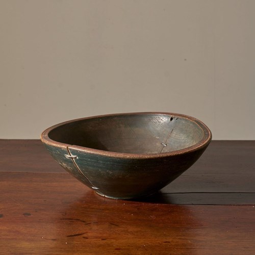 18Th Century Original Painted Swedish Bowl - No1