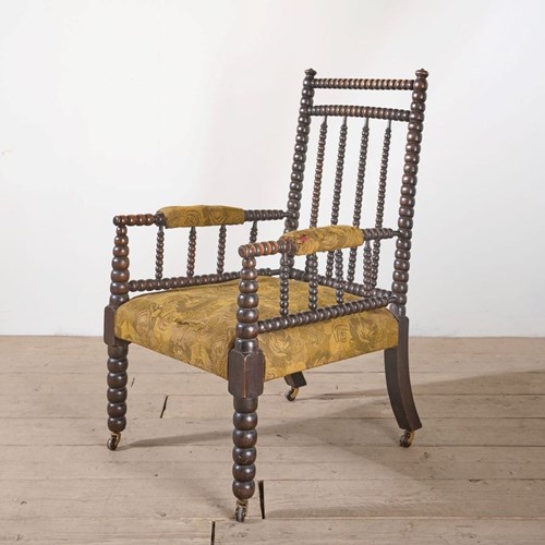 19Th Century Bobbin Turned Armchair