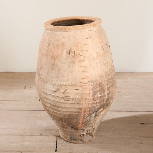 19Th Century Spanish Olive Pot - Stapled