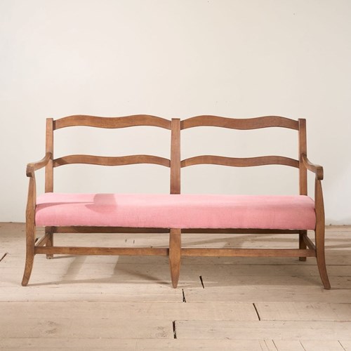 Early 20Th Century French Wavy Hall Bench