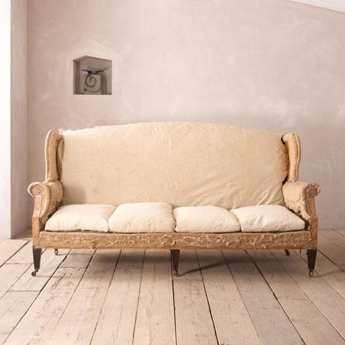 Victorian Wingback English Country House Sofa