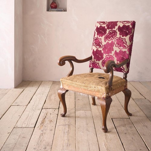 19Th Century Large Proportioned Open Armchair