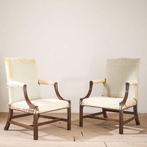 Pair Of 20Th Century Gainsborough Chairs