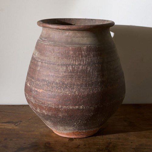 19Th Century Red French Earthenware Pot