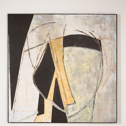 Large Modern Abstract Painting On Board By Sylvia Ortega - 001