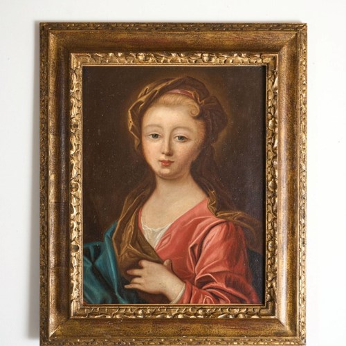 18Th Century Portrait Of A Girl After Pierre Gobert