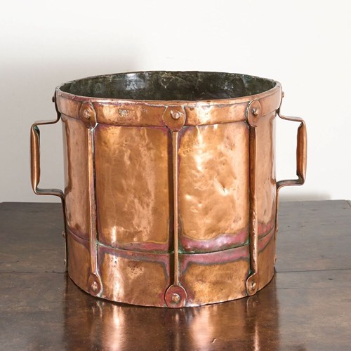 19Th Century Heavy Copper Grain Measure - No3