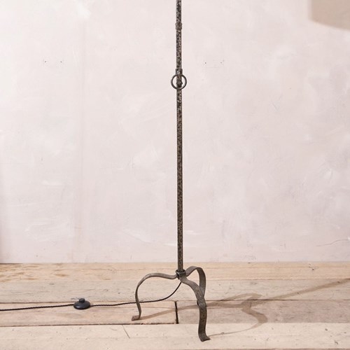 Mid Century Metal Brutalist Floor Lamp