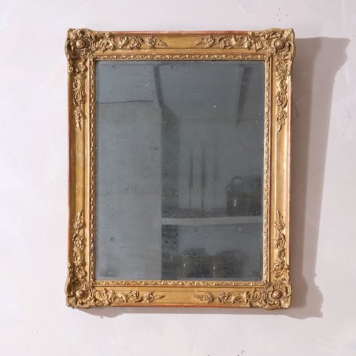 19Th Century Gilt Decorated French Mirror