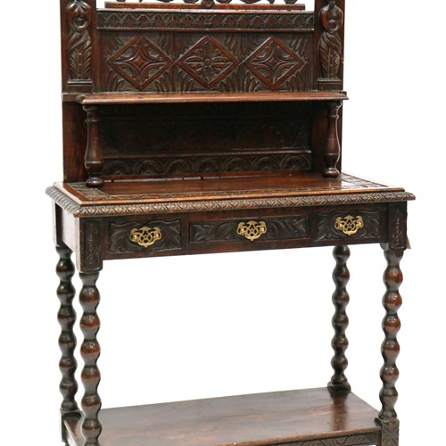 A 19Th Century Carved Flemish Side Table