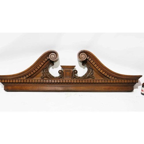 Late 19Th Century Swan Neck Pediment