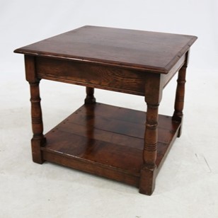 Solid Oak Square Coffee Table