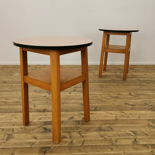 Pair Of Formica Topped Tables