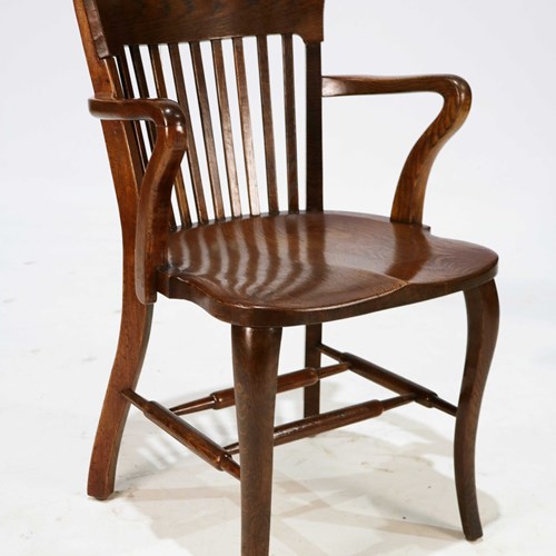 Early 20Th Century Smokers Bow/ Office Chair