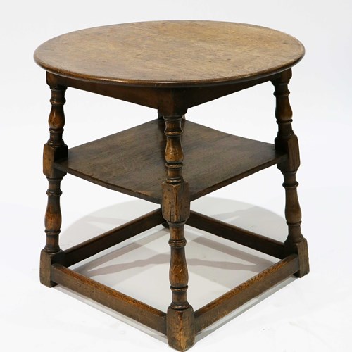 A 17Th Century Style Two Tier Side / Pub Table
