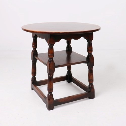 Oak Two Tier Side Table